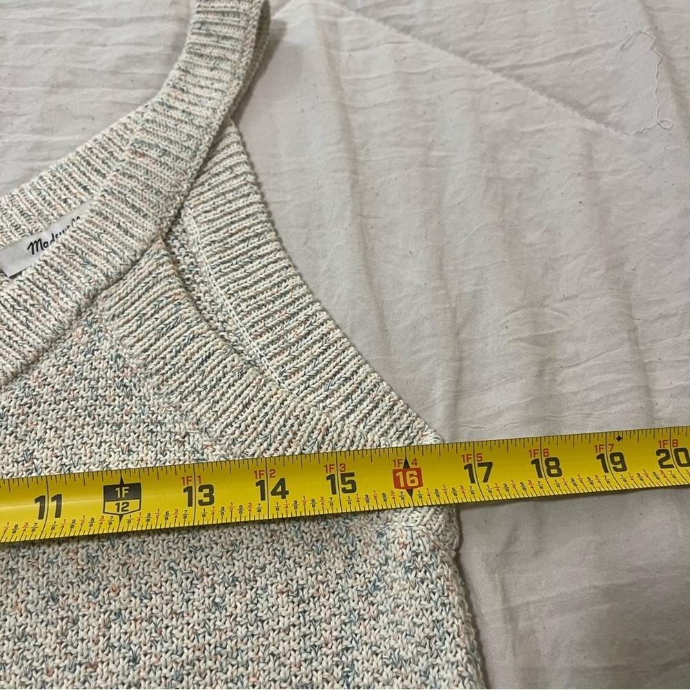 ❌SOLD❌Madewell Rainbow Marled Wakefield Button-Front Sweater Tank Size S - Picture 11 of 12